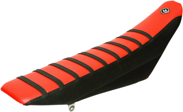 Flu Designs Inc. - 35502 - Pro Rib Seat Cover - Red/Black - YZ '06-'09