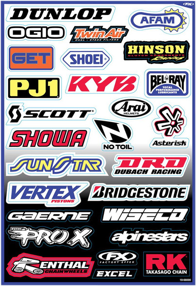 Factory Effex - 10-68000 - Decal Kit - Sponsor A