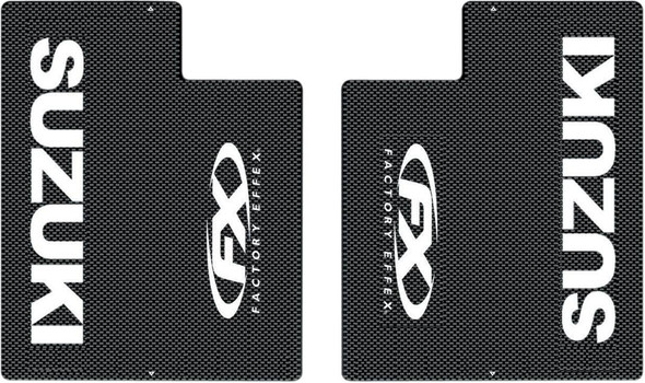 Factory Effex - 08-38406 - Carbon Fiber Fork Shield - Suzuki