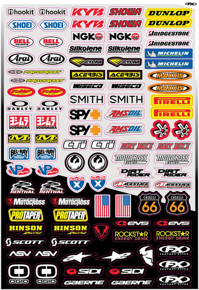 Factory Effex - 10-68014 - Decal Kit - Micro Sponsor