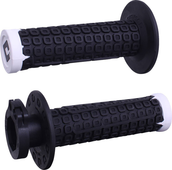 Odi - H36NDBW - Nomad Lock-On Grips - Off-Road - Black/White/Silver