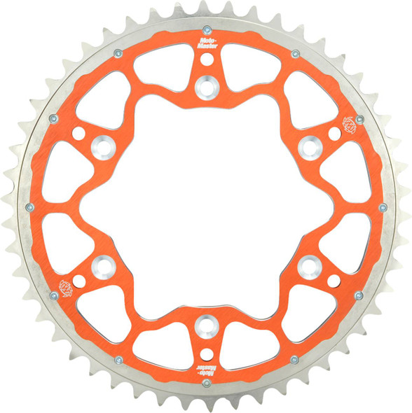 Moto-Master - 620273547 - Fusion Series Dual Ring Rear Sprocket - 47 Tooth - Orange - Gas Gas/Husqvarna/KTM