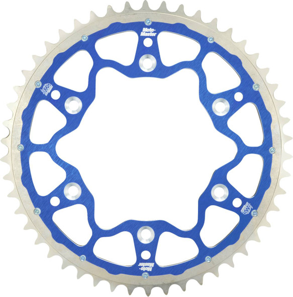Moto-Master - 620183450 - Fusion Series Dual Ring Rear Sprocket - 50 Tooth - Blue - MX 85