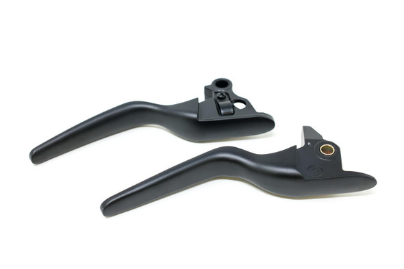  Motorcycle Supply Co. - Blade Style Harley Davidson Levers fits '18-Up M8 Softail Models - Matte Black 