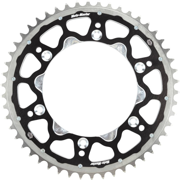 Moto-Master - 620093252 - Fusion Series Dual Ring Rear Sprocket - 52 Tooth - Black - Yamaha