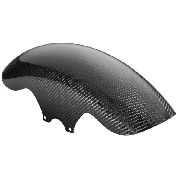  Slyfox - Gloss Black Carbon Fiber Front Fender fits '14 & Up Touring and '18 & Up M8 Softail Models 