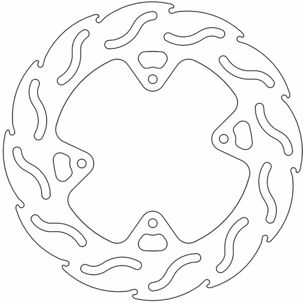 Moto-Master - 110231-PU - Brake Rotor - Front - Flame