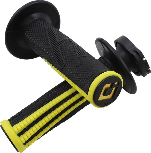 Odi - H36EPBY - Emig Pro V2 Lock-On Grips - Black/Yellow
