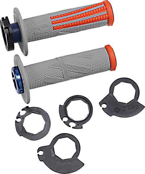 Odi - H36EPGO - Emig Pro V2 Lock-On Grips - Gray/Orange