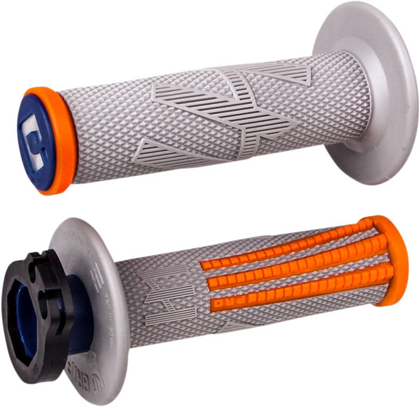 Odi - H36EPGO - Emig Pro V2 Lock-On Grips - Gray/Orange