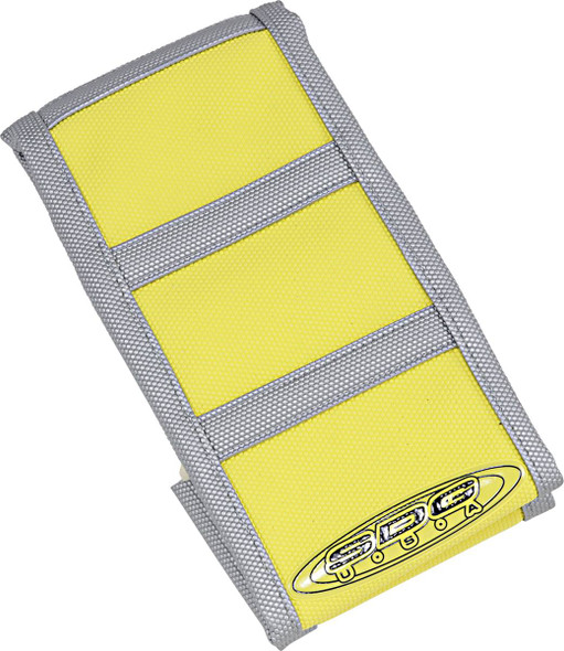 Sdg - 95925XYX - 6-Ribbed Seat Cover - Gray Ribs/Yellow Tip/Gray Sides