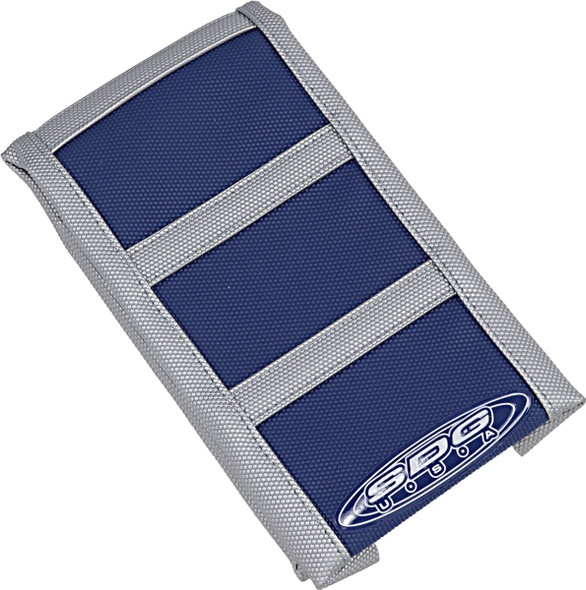 Sdg - 95942XDX - 6-Ribbed Seat Cover - Gray Ribs/Blue Top/Gray Sides