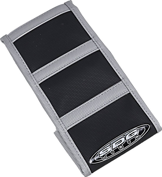 Sdg - 95910XKX - 6-Ribbed Seat Cover - Gray Ribs/Black Top/Gray Sides