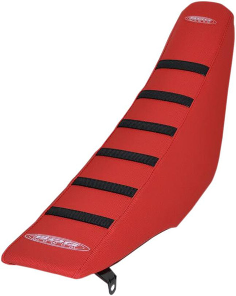 Sdg - 95943KRR - 6-Ribbed Seat Cover - Black Ribs/Red Top/Red Sides