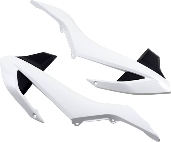 Ufo - KT04073-999K - Radiator Covers - OEM White/Black