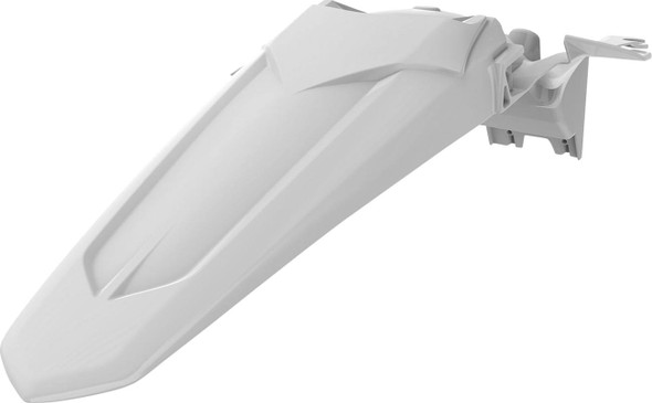 Polisport - 8574900002 - Fender - Rear - White - Yamaha - YZ '18-'24