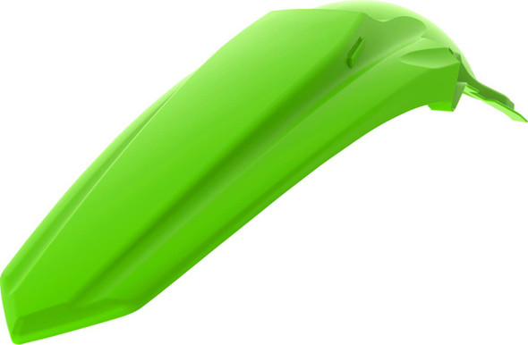 Polisport - 8585400004 - Fender - Rear - Restyle - Fluorescent Green - Kawasaki - KX