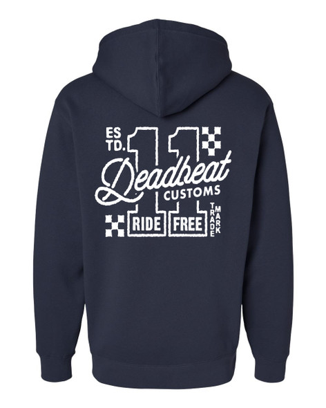 Deadbeat Customs Since 2011 Hooded Sweatshirt - Navy
