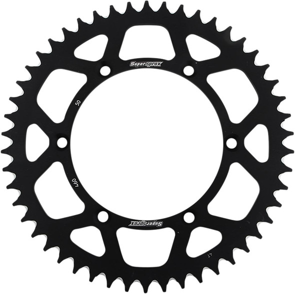 Supersprox - RAL-460-50-BLK - Rear Sprocket - Black - Kawasaki/Suzuki - 50 Tooth