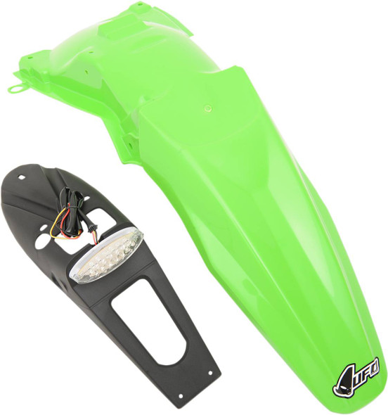 Ufo - KA03791-026 - Enduro Rear Fender - with Light - Green