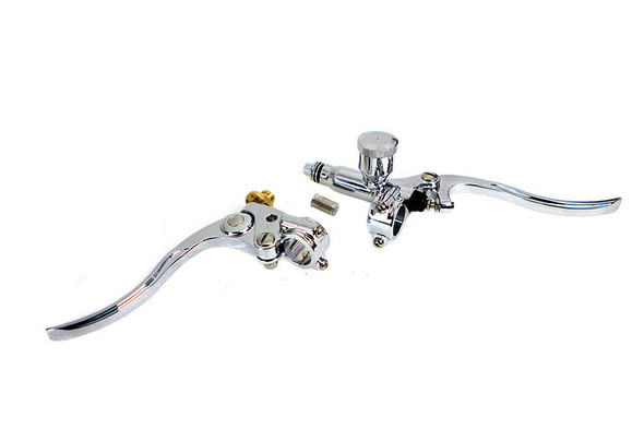 V-Twin Manufacturing V-Twin - Bobber Hand Control Kit fits 1" Handlebars - Chrome 