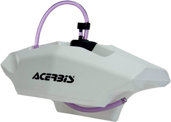 Acerbis - 2300330002 - Handlebar Auxiliary Gas Tank - 0.6 Gallon - White