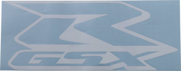 Factory Effex - 17-94416 - GSX-R Decal - White - 12"
