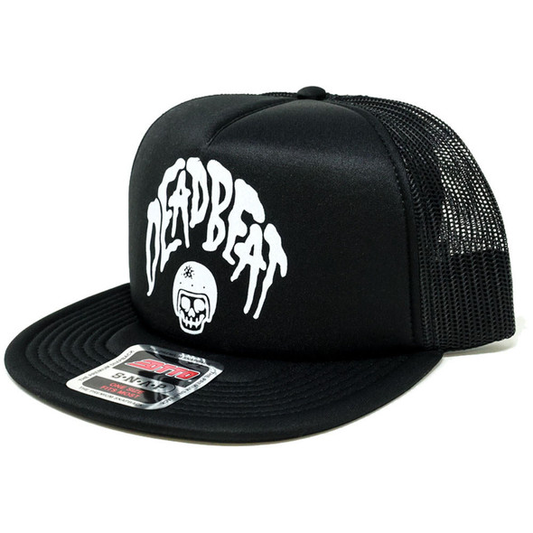 Deadbeat Customs - Skull Snapback Hat - White