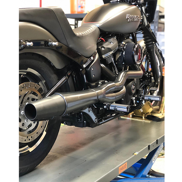 Thunderheader - Black X-Series Exhaust High Pipe w/Heat Shields fits '18-'24 Softail Models