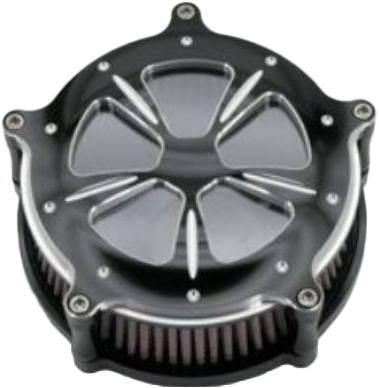 Harddrive - 120457 - Commodore Air Cleaner Kit Black Contrast W/ Clear Window