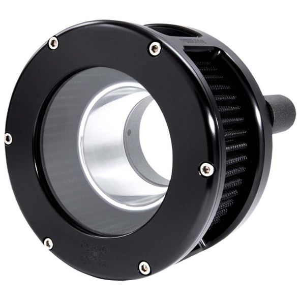Feuling - Black/Black BA Series Air Cleaner Kit W/ Clear Cover fits 17-25 FLHRXS, 24 FLHTK/​FLTRK, 17-23 FLHT/​FLHR/​FLHX/​FLTR (EXCEPT 23 FLHXSE/F LTRXSE), 17-25 H-D FL Trike, 18-24 Softail