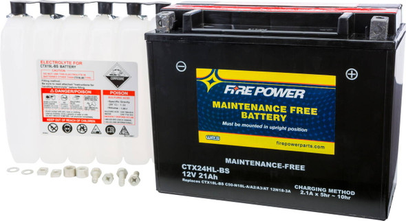 Fire Power - CTX24HL-BS - Battery Ctx24Hl-Bs Maintenance Free