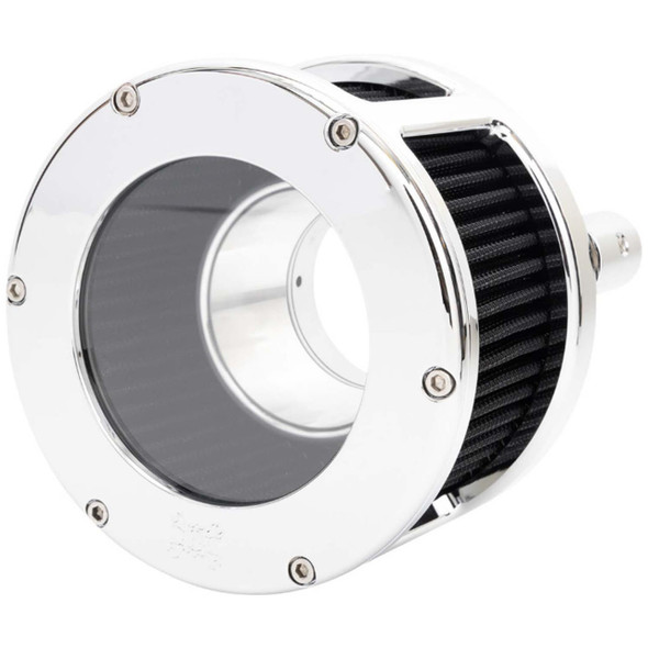 Feuling - Chrome/Black BA Race Series Air Cleaner Kit W/ Clear Cover fits '17-'25 Harley M8 Touring (Except '23 FLHXSE/​FLTRXSE), '17-'25 H-D FL Trike, '18 & Up M8 Softail Models