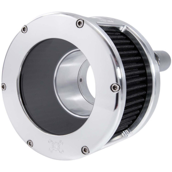 Feuling - Raw/Black BA Race Series Air Cleaner Kit W/ Clear Cover fits '17-'23 Touring and '18 & Up M8 Softail Models