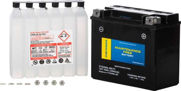 Fire Power - CTX20HL-BS-FT - Battery Ctx20Hl-Bs-Ft Maintenance Free