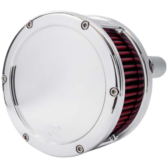 Feuling - Chrome/Red BA Series Air Cleaner Kit fits '17-'23 Touring and '18 & Up M8 Softail Models