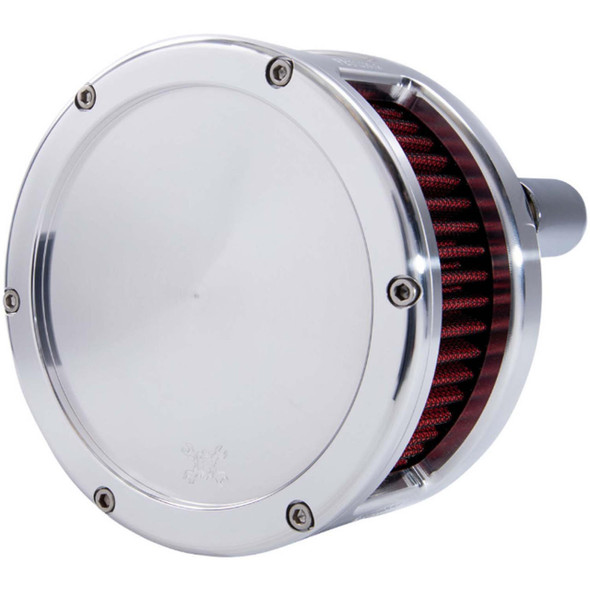 Feuling - Raw/Red BA Series Air Cleaner Kit fits '17-'25 Harley M8 Touring (Except '23 FLHXSE/FLTRXSE), '17-'25 H-D FL Trike, '18 & Up M8 Softail Models