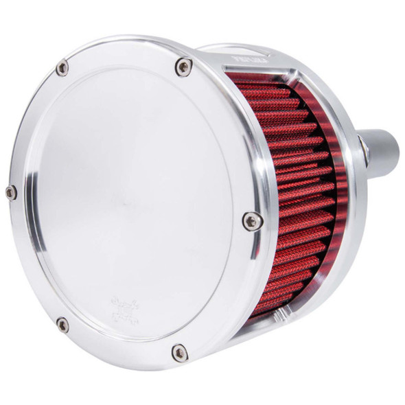 Feuling - Raw/Red BA Race Series Air Cleaner Kit fits '17-'25 Harley M8 Touring (Except '23 FLHXSE/​FLTRXSE), '17-'25 H-D FL Trike, '18 & Up M8 Softail Models