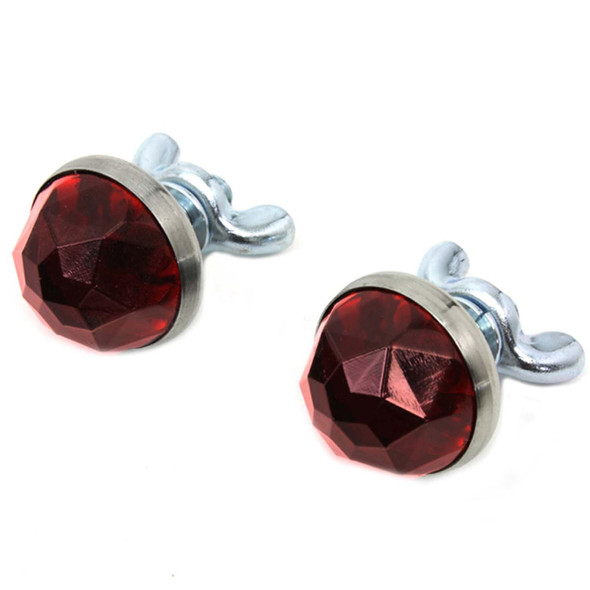 V-Twin - Red Glass License Plate Reflector Set
