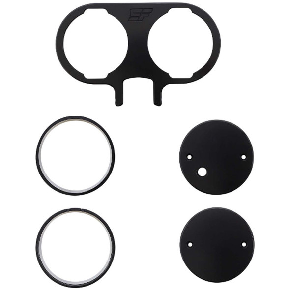 Slyfox Black Gauge Mount fits '15 & Up Harley Touring Models