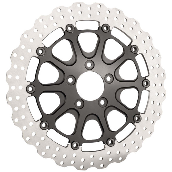 Slyfox - Black 13" Front Brake Rotor fits '08 & Up Harley Touring Front Wheels