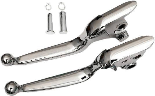 Harddrive - 053578 - Smooth Lever Set Chrome Softail 18-23