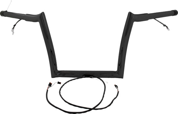 Baggernation - OEMPW-15L-12 B - 12" Oem Monkey Bar Pre Wired Satin Black `15-23 Fltr