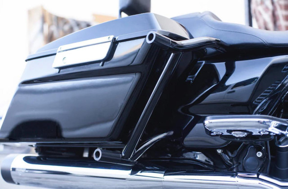 Santoro Fabworx - Not Yo Daddys Bag Guards - Gloss Black fits '14-'22 Harley Touring Models