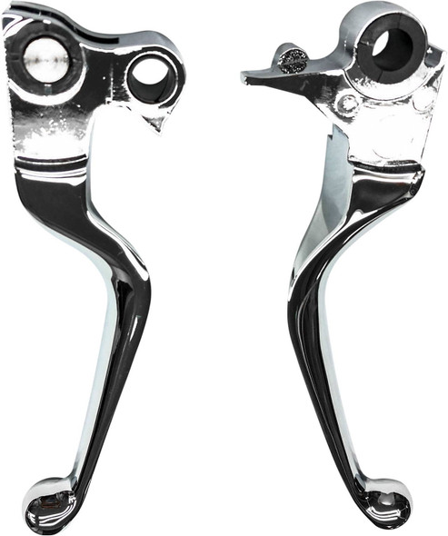 Harddrive - 053502 - Smooth Lever Set Chrome Bt 07-Up Except Flt 08-Up