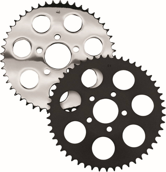 Harddrive - 201659 - Rear Sprocket 51T Chrome Dished Big Twin 00-13