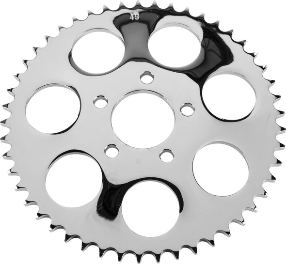 Harddrive - 201658 - Rear Sprocket 49T Chrome Dished Big Twin 00-13