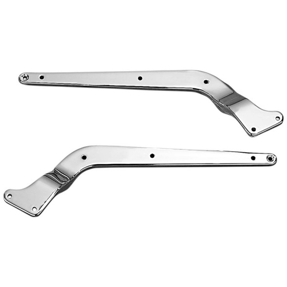  Drag Specialties - Chrome 4-Hole Rear Fender Struts fits '86-'99 Harley FXST/FLST Models w/o Turnsignals Repl. OEM #59964-03 & 59969-86 