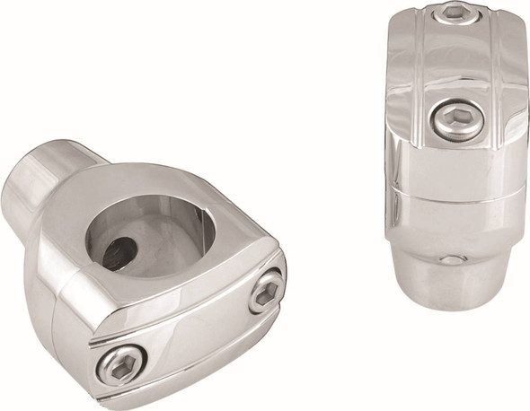 Harddrive - 245223 - 2" Grooved Chrome Risers