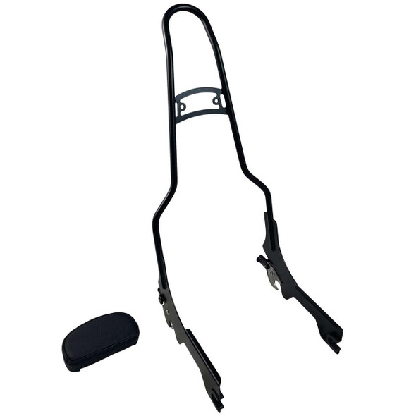  MotherWell - Matte Black 23" Quick Release Sissy Bar W/ Pad - fits '18 & Up Deluxe, Heritage Classic, Slim, Standard, Street Bob 